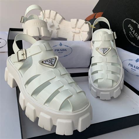 prada nylon strap sandals|sandal Prada original.